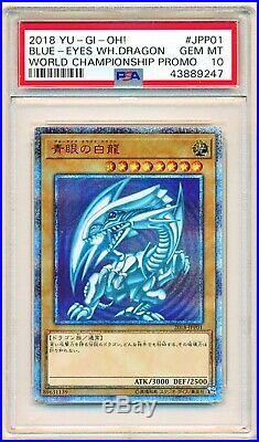 Yugioh PSA 10 GEM MINT Blue-Eyes White Dragon 20th secret Japanese