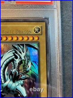 Yugioh PSA 9 Blue-Eyes White Dragon LOB-001 1st Edition Ultra Rare English WAVY