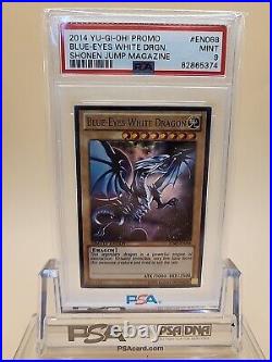 Yugioh PSA 9 MINT Blue-Eyes White Dragon JUMP-EN068 Ultra Rare Limited Edition