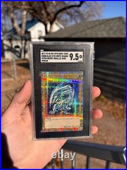 Yugioh SGC 9.5 Blue Eyes Dark Magician Red Eyes 20th Anniv. Prismatic Art