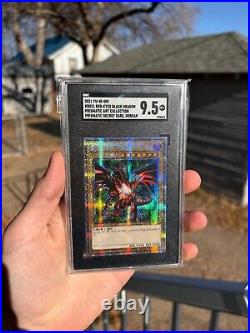 Yugioh SGC 9.5 Blue Eyes Dark Magician Red Eyes 20th Anniv. Prismatic Art