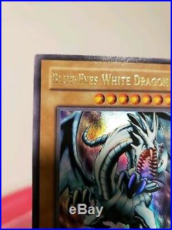 Yugioh The Holy Grail Blue Eyes White Dragon 1st Ed Lob English Version