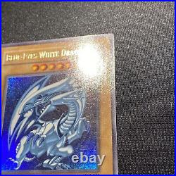 Yugioh Vintage Blue-Eyes White Dragon SDK-001 1st Ed NM-LP North American Print