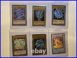 Yugioh vintage Blue Eyes White Dragons Lot Of 6