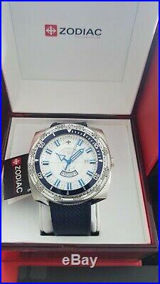 Zodiac ZO3700 Super Sea Dragon White Dial Dual Time Men's Watch